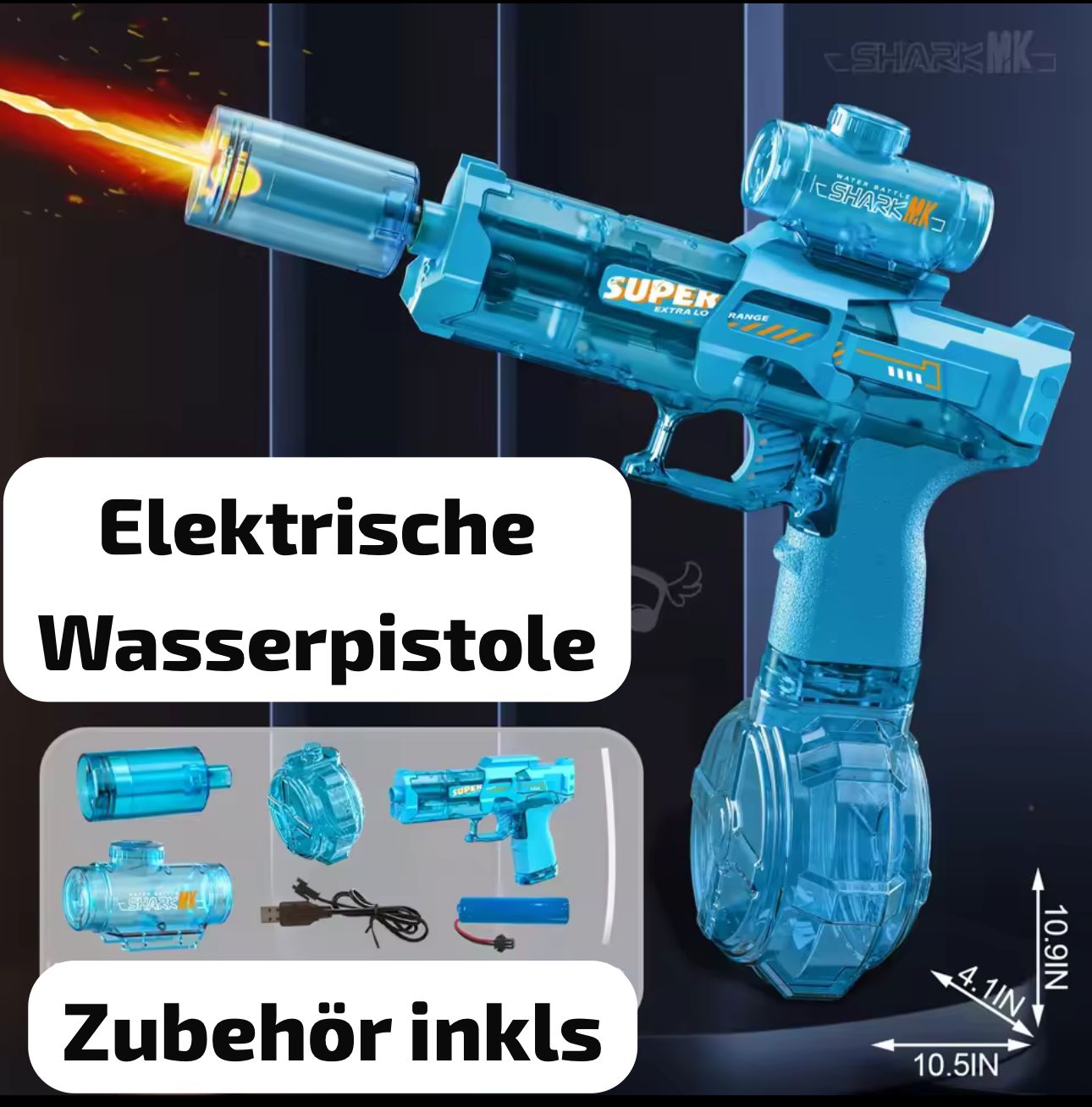 AquaBlasterX Elektrische Led Wasserpistole